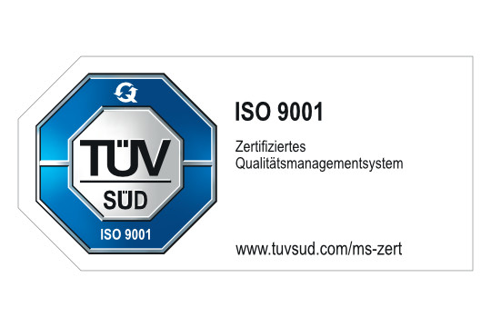 TÜV SÜD - DIN EN ISO 9001:2015