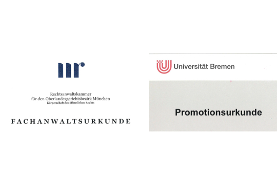 Fachanwaltschaft und Promotion